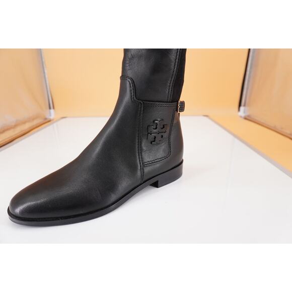 Tory Burch Wyatt Black Leather Over the Knee Riding Boots Size 6.5 OTK New - Picture 8 of 12